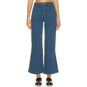 Rolla's Sailor High Rise Wide Leg Denim Blue Jeans Women's Size 28 Casual